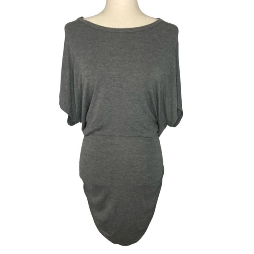 Lulu's Size Medium Draped Open Back Ruched Dolman Sleeve Dress
